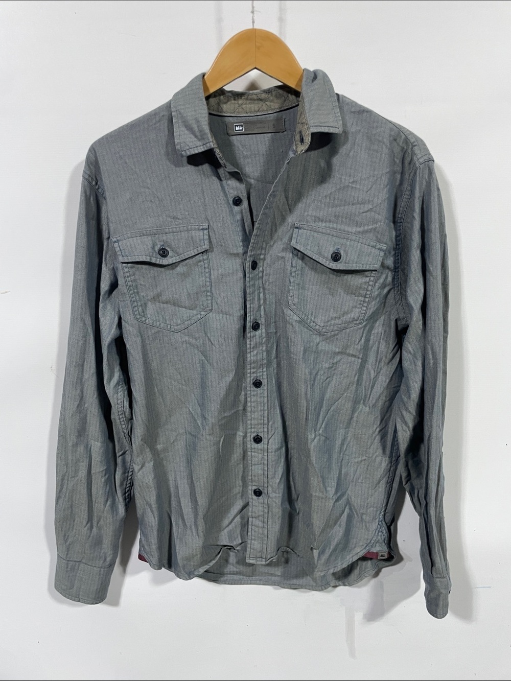 REI Herringbone Lightweight Shirt Jacket in Gray
